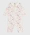 Babies' footless printed cotton pyjama suit MILK /MULTICO