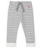 Unisex Baby's Print Tube Knit Trousers. MARSHMALLOW white/SMOKING blue