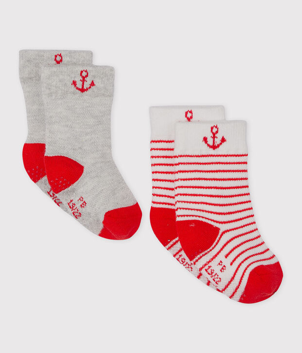 Set of 2 pairs of socks for baby boys multicolor