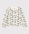 Girls' Tube Knit Patterned Cardigan AVALANCHE white/MULTICO