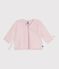 Babies' wool and cotton knit wrapover top BARELY