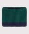 Children's cap in plain corduroy green