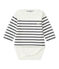Long-sleeved sailor's bodysuit baby girl MARSHMALLOW white/SMOKING blue