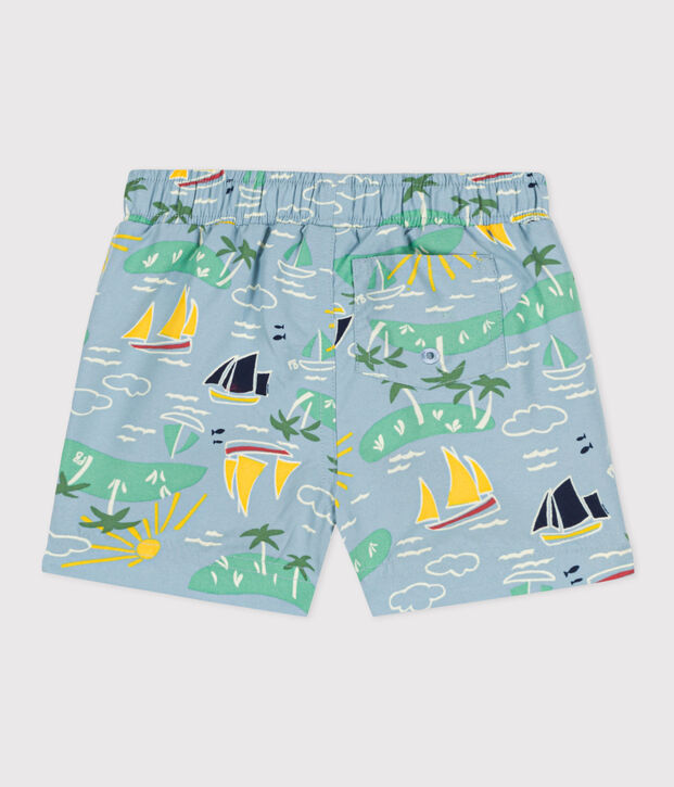 Babies' Recycled Fabric Swim Shorts blue/multicolor