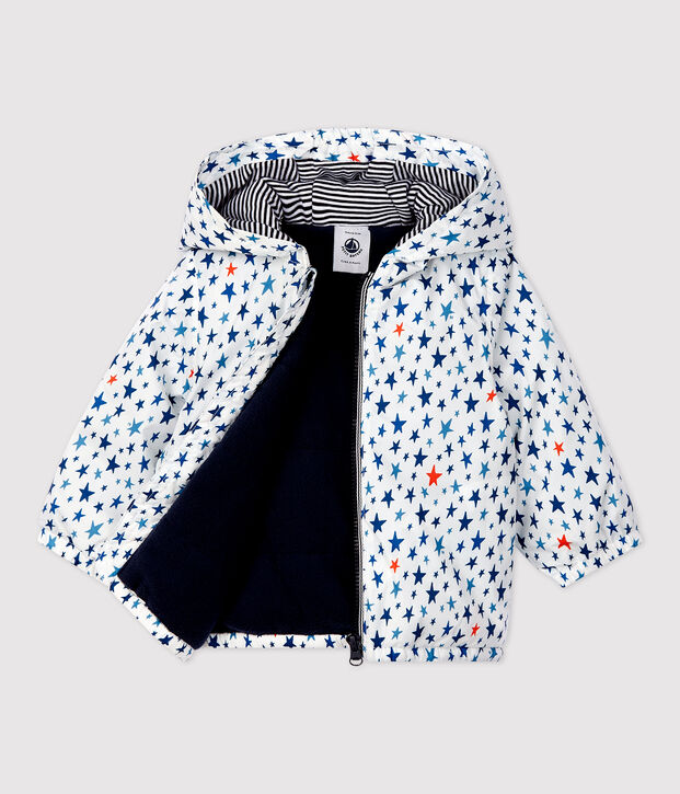Babies' Warm Windcheater white/multicolor