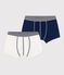 Boys' Organic Cotton and Elastane Boxer Shorts - 2-Pack variante 1