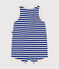 Babies' Terry Short Playsuit SURF blue/AVALANCHE