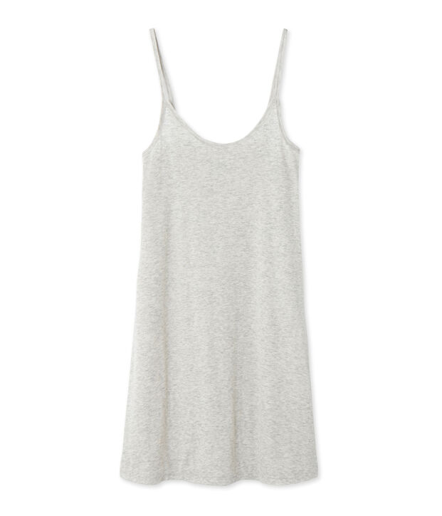 Chemise &agrave; bretelles femme en coton l&eacute;ger grey