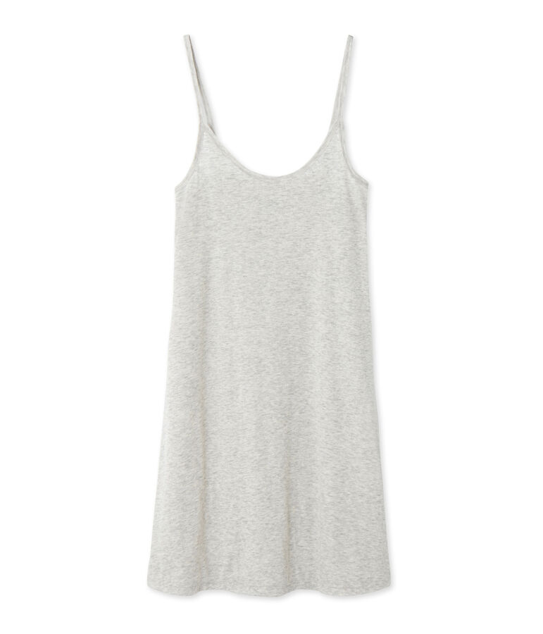 Chemise &agrave; bretelles femme en coton l&eacute;ger grey