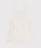 Babies' Short Linen Dungarees ECUME white