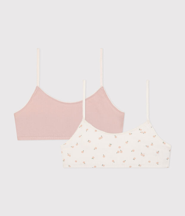 Children's cotton and elastane bra tops multicolor