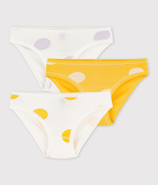 Girls' Spotted Cotton Briefs - 3-Pack variante 1