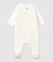 Babies' Organic Cotton Sleepsuit MARSHMALLOW white/MULTICO white