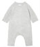 Long combination cashmere 'muzzle' POUSSIERE CHINE grey