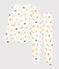 Unisex Feelings Themed Cotton/Lyocell Pyjamas MARSHMALLOW white/MULTICO white