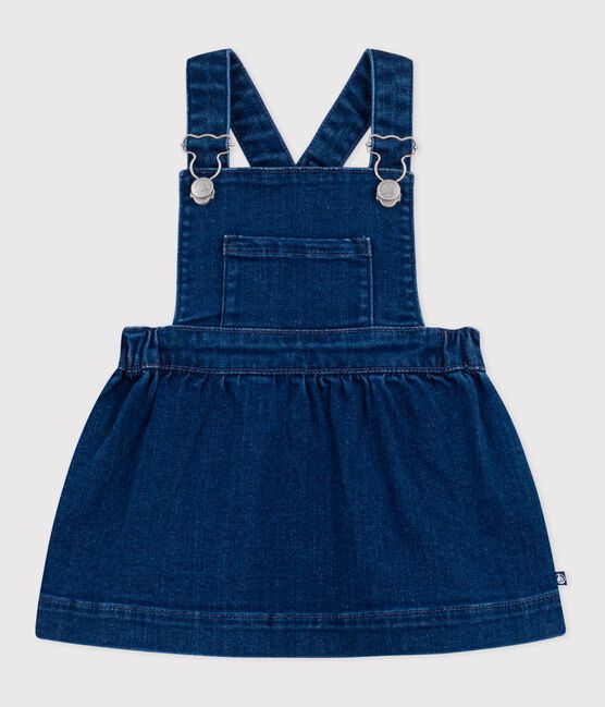 Babies' denim pinafore dress DENIM MOYEN blue
