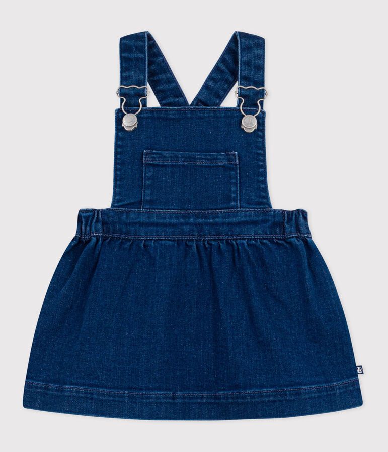 Babies' denim pinafore dress blue