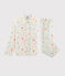 Boys' Twill Pyjamas MARSHMALLOW white/MULTICO white