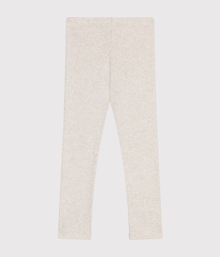 Little girls' leggings beige