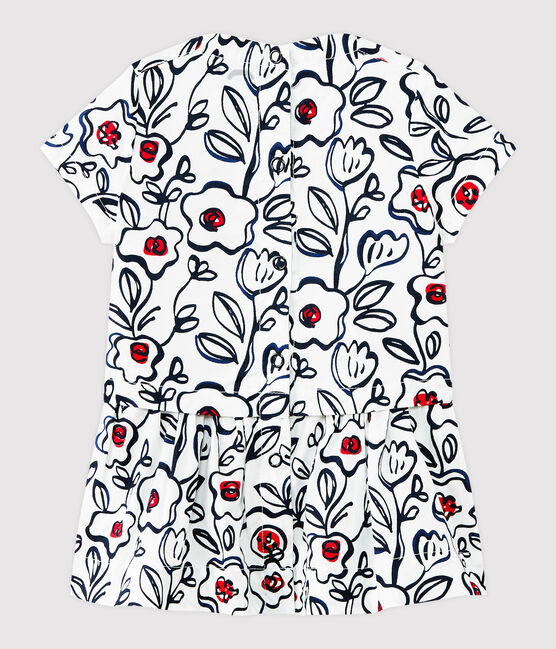 Baby girls' print dress MARSHMALLOW white/MULTICO white