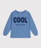 Little boys' long-sleeved T-shirt in fine jersey BEACH blue