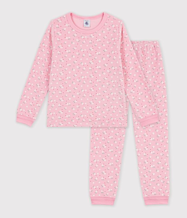 Children's printed velour pyjamas pink/multicolor