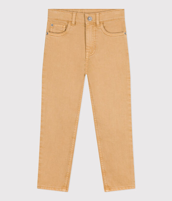 Boys' denim trousers TOURONE beige