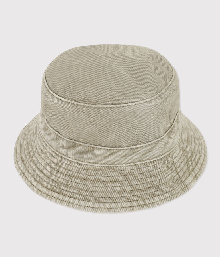 Babies' Plain Denim Bucket Hat green