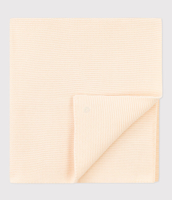 Knitted blanket. AVALANCHE Ecru