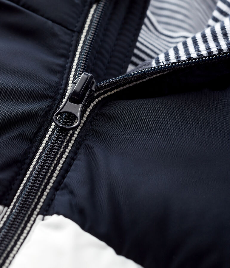 Baby boy's quilted puffer jacket SMOKING blue/MULTICO white