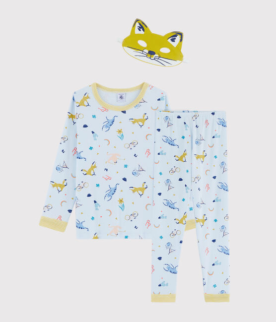 Boys' Fox Fancy Dress Ribbed Pyjamas FRAICHEUR blue/MULTICO white