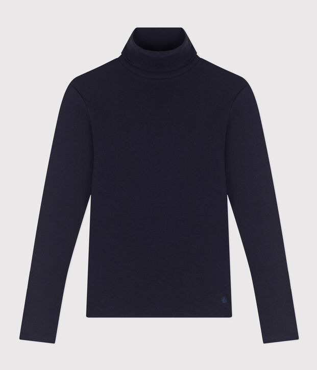 Women's Iconic roll neck cotton T-shirt SMOKING