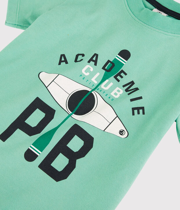 Boys' Short-Sleeved Jersey T-Shirt green