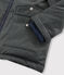 Boys' Coated Cotton Parka CITY CHINE grey