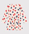 Children's long-sleeved printed cotton dress AVALANCHE white/MULTICO