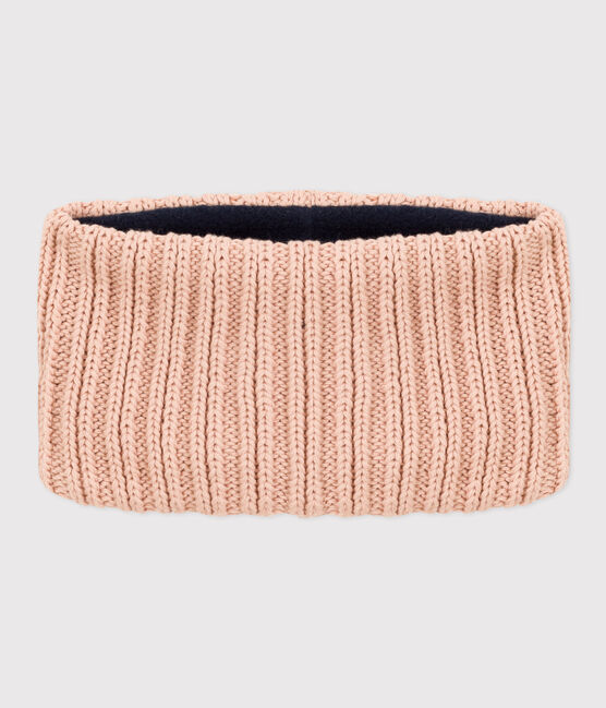 Babies' Unisex Fleece-Lined Knitted Snood SALINE pink