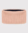 Babies' Unisex Fleece-Lined Knitted Snood SALINE pink