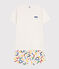 Junior Short Cotton Pyjamas MARSHMALLOW white/MULTICO white