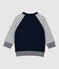 Babies' Fleece Baseball Jacket blue/white