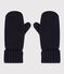 Children's knitted polar fleece-lined mittens SMOKING blue
