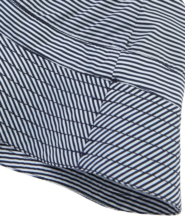 Unisex Reversible Rain Hat blue/white