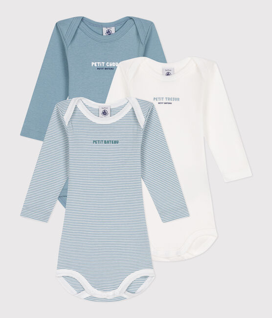 Babies' long-sleeved cotton bodysuits - 3-pack variante 2
