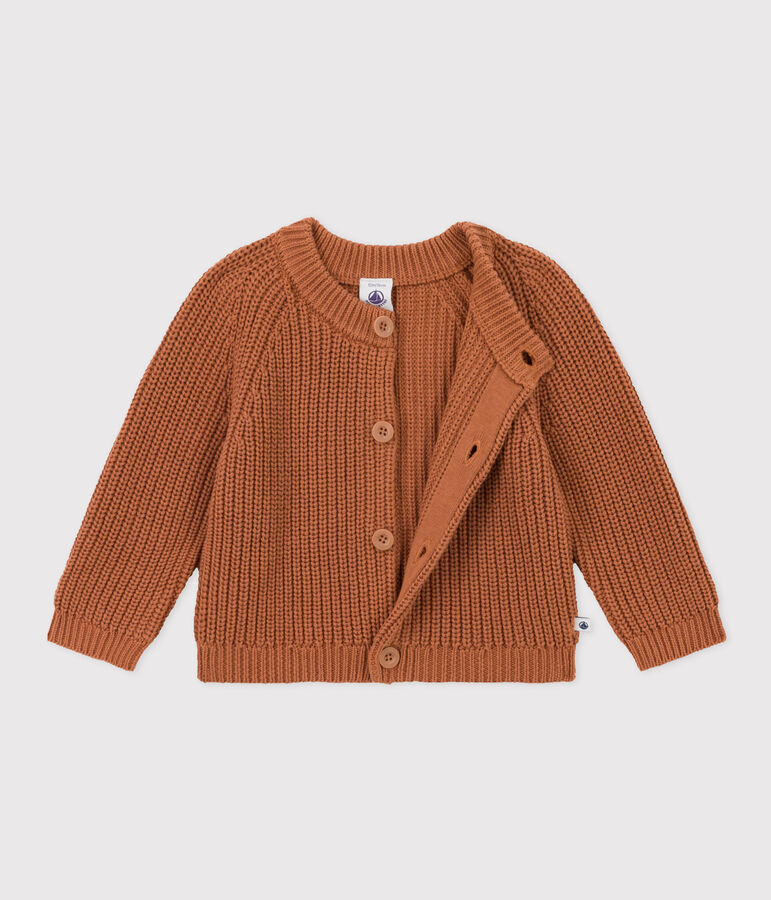 Babies' Knitted Cotton Cardigan ALEZAN