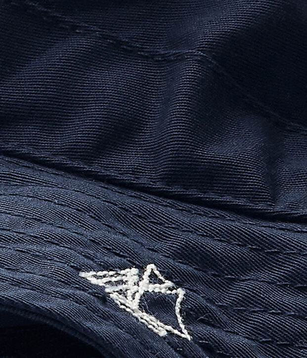 Baby boys' twill bucket hat blue