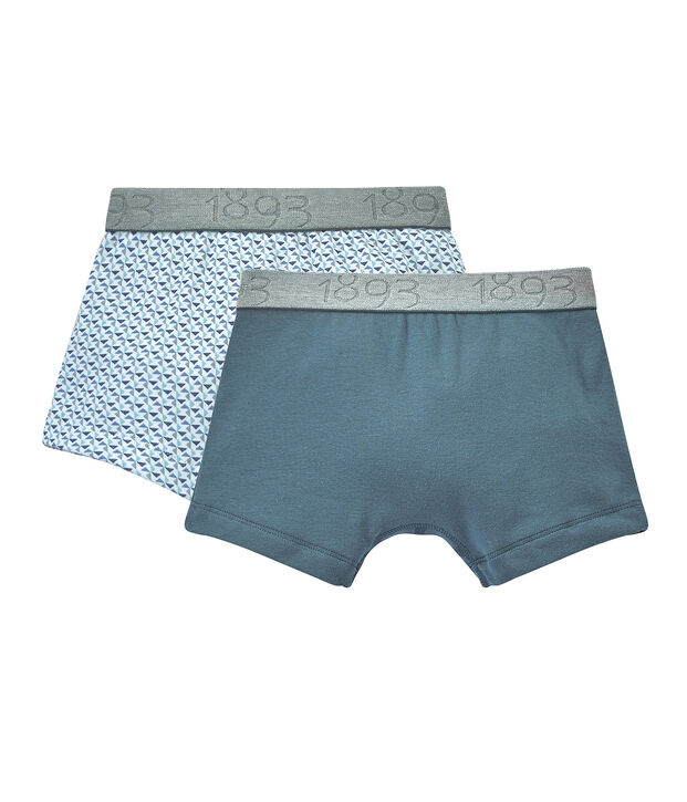 Set of 2 boys' boxers white