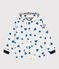 Children's iconic raincoat Ecru/blue