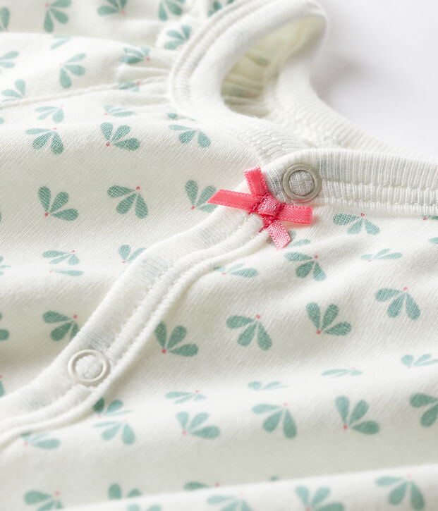 Baby Girls' Rib Knit Playsuit white/multicolor