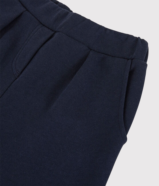 Girls' Cotton Flared Trousers SMOKING blue