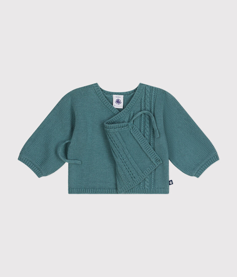 Babies' wool and cotton cardigan PAUL green
