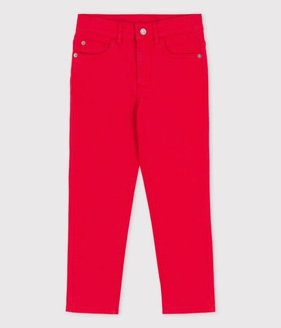 Unisex Denim Trousers PEPS red